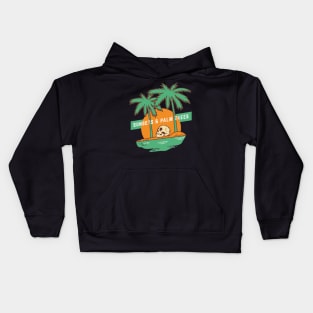 Sunesets palm trees Kids Hoodie